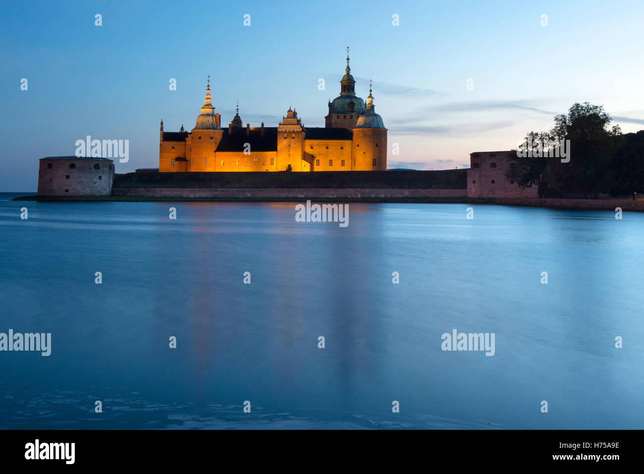 Il Castello di Kalmar (Kalmar Slott), provincia di Smaland in Svezia Scandinavia Europa Foto Stock