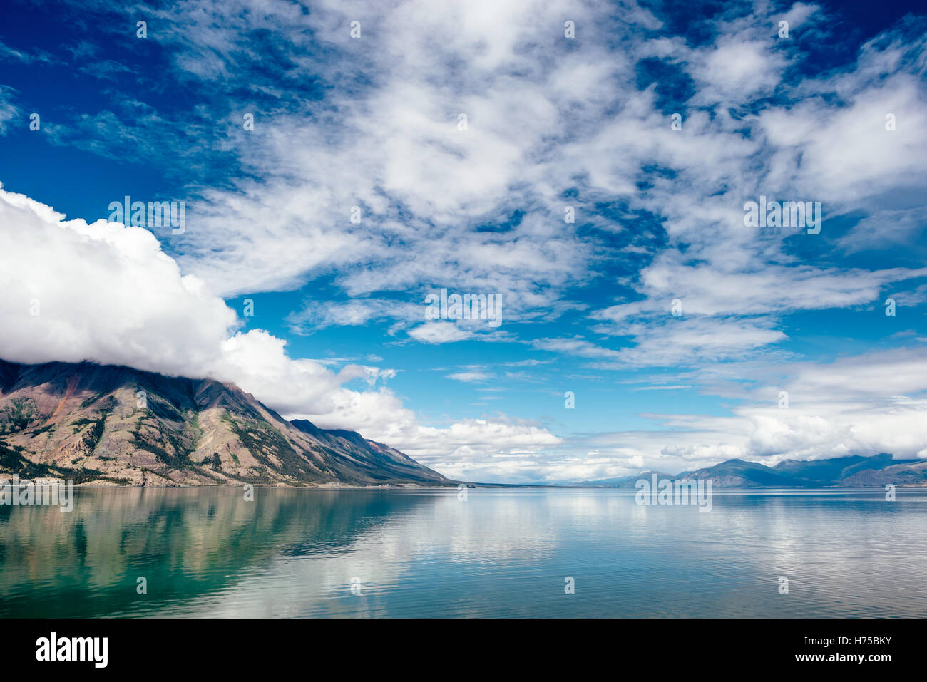 Lago Kluane in Yukon Territory, Canada Foto Stock