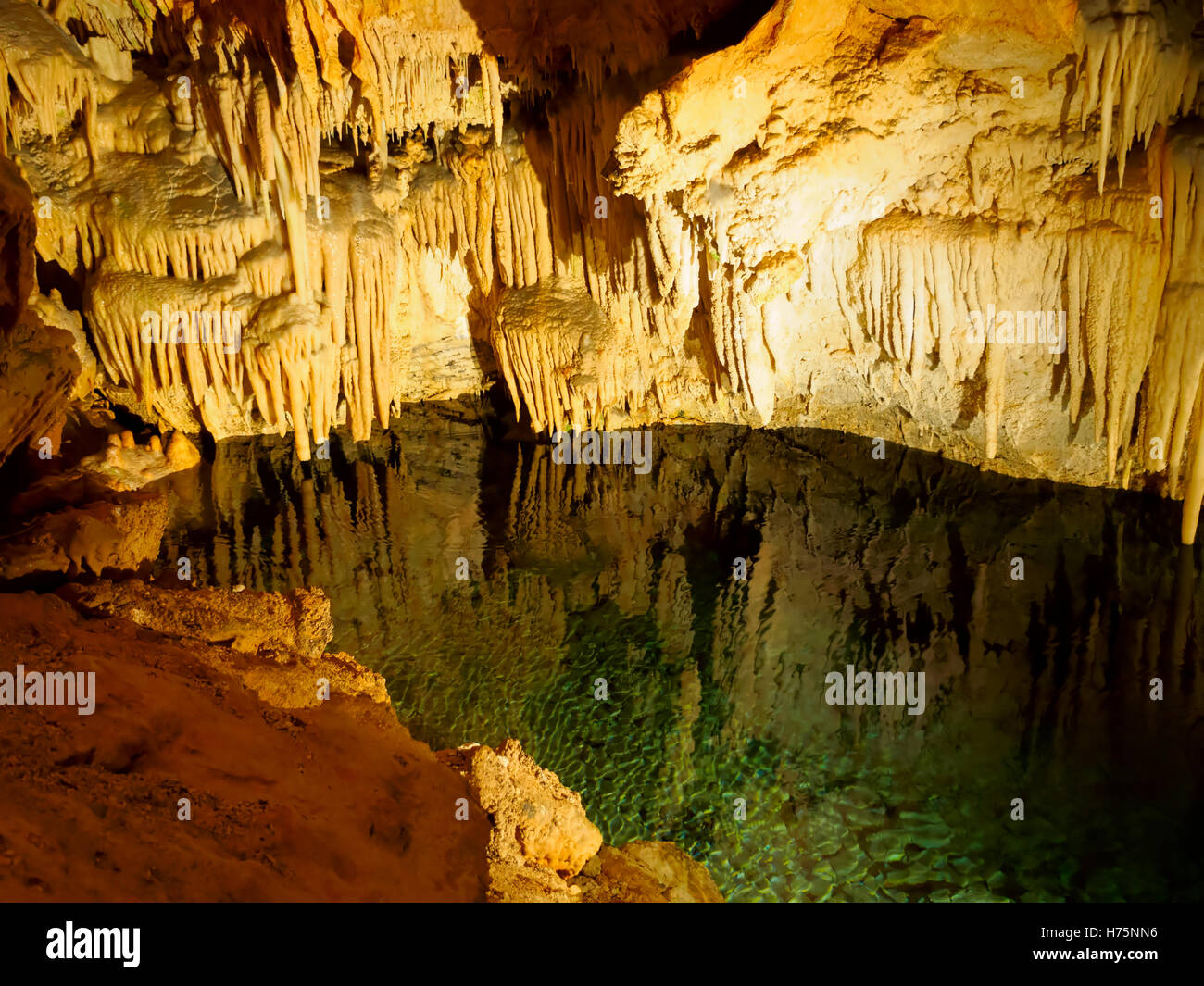 La Grotta dei Cristalli, parrocchia di Hamilton, Bermuda Foto Stock
