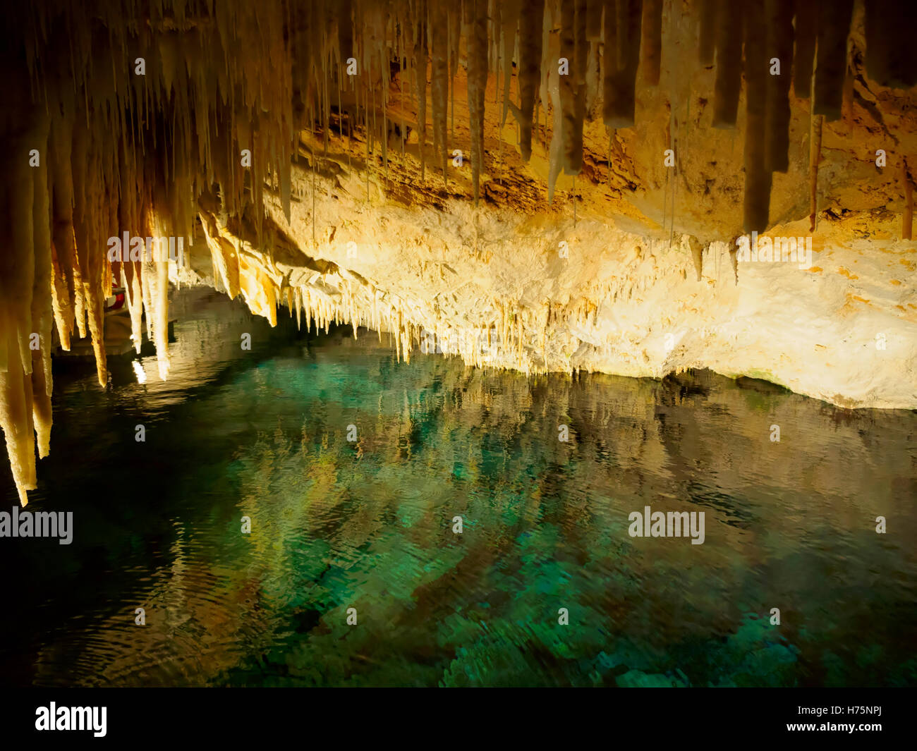 La Grotta dei Cristalli, parrocchia di Hamilton, Bermuda Foto Stock