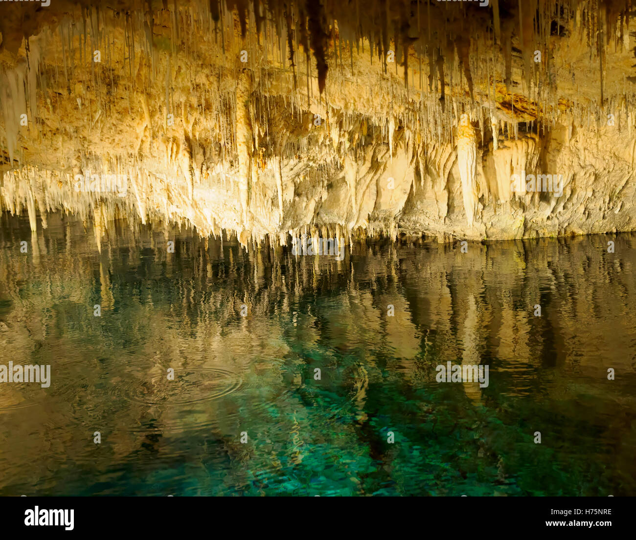 La Grotta dei Cristalli, parrocchia di Hamilton, Bermuda Foto Stock