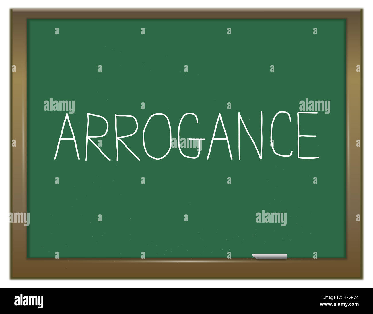 Concetto di arroganza. Foto Stock