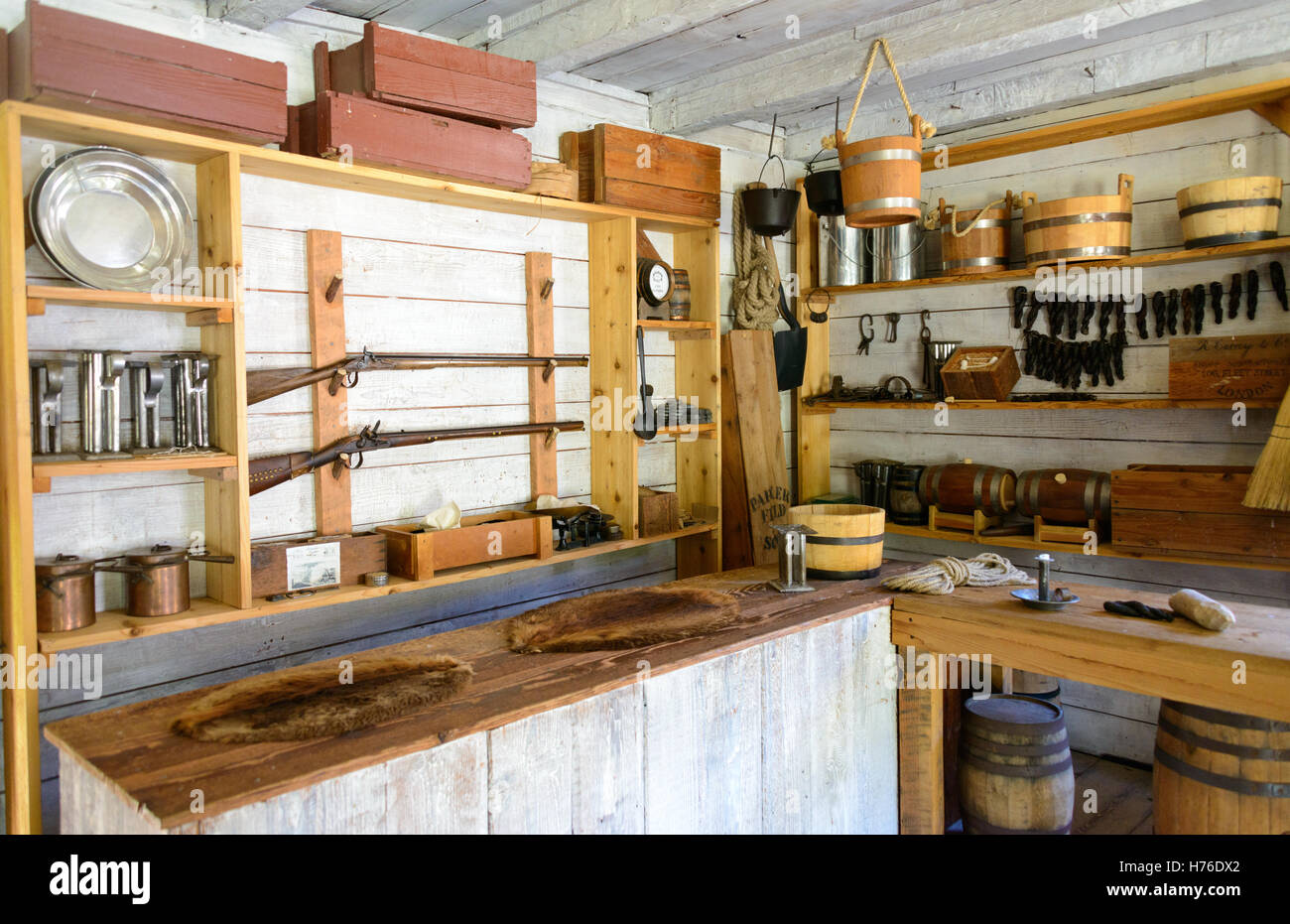 Fort Nisqually Foto Stock