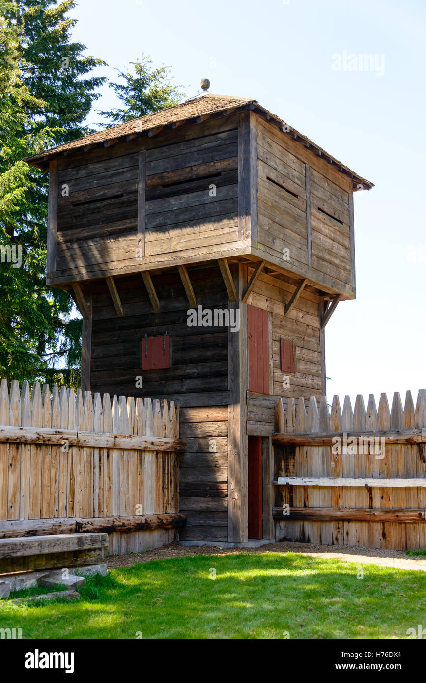 Fort Nisqually Foto Stock