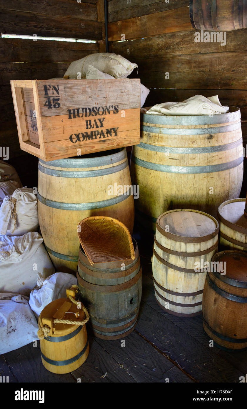 Fort Nisqually Foto Stock