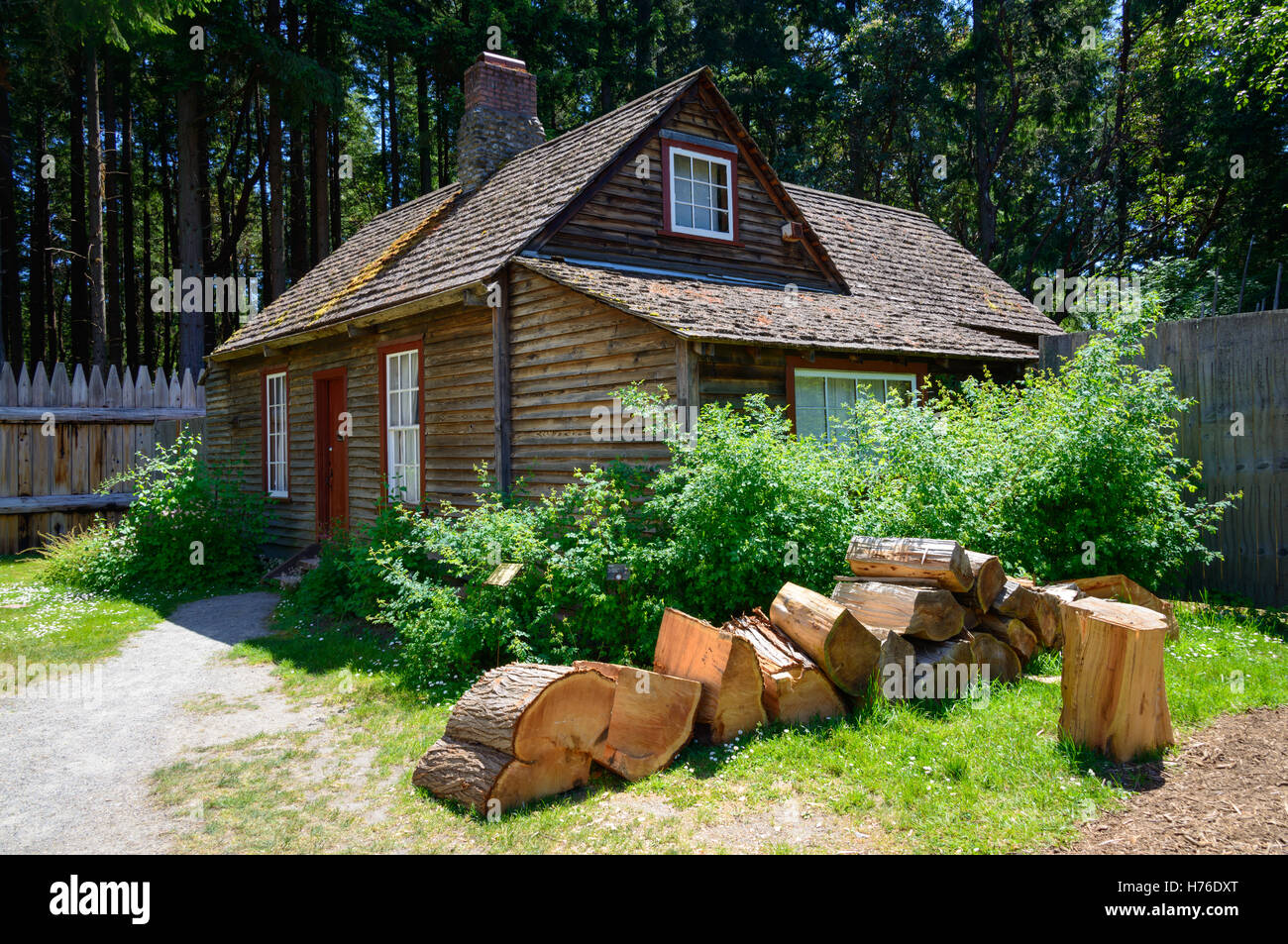 Fort Nisqually Foto Stock