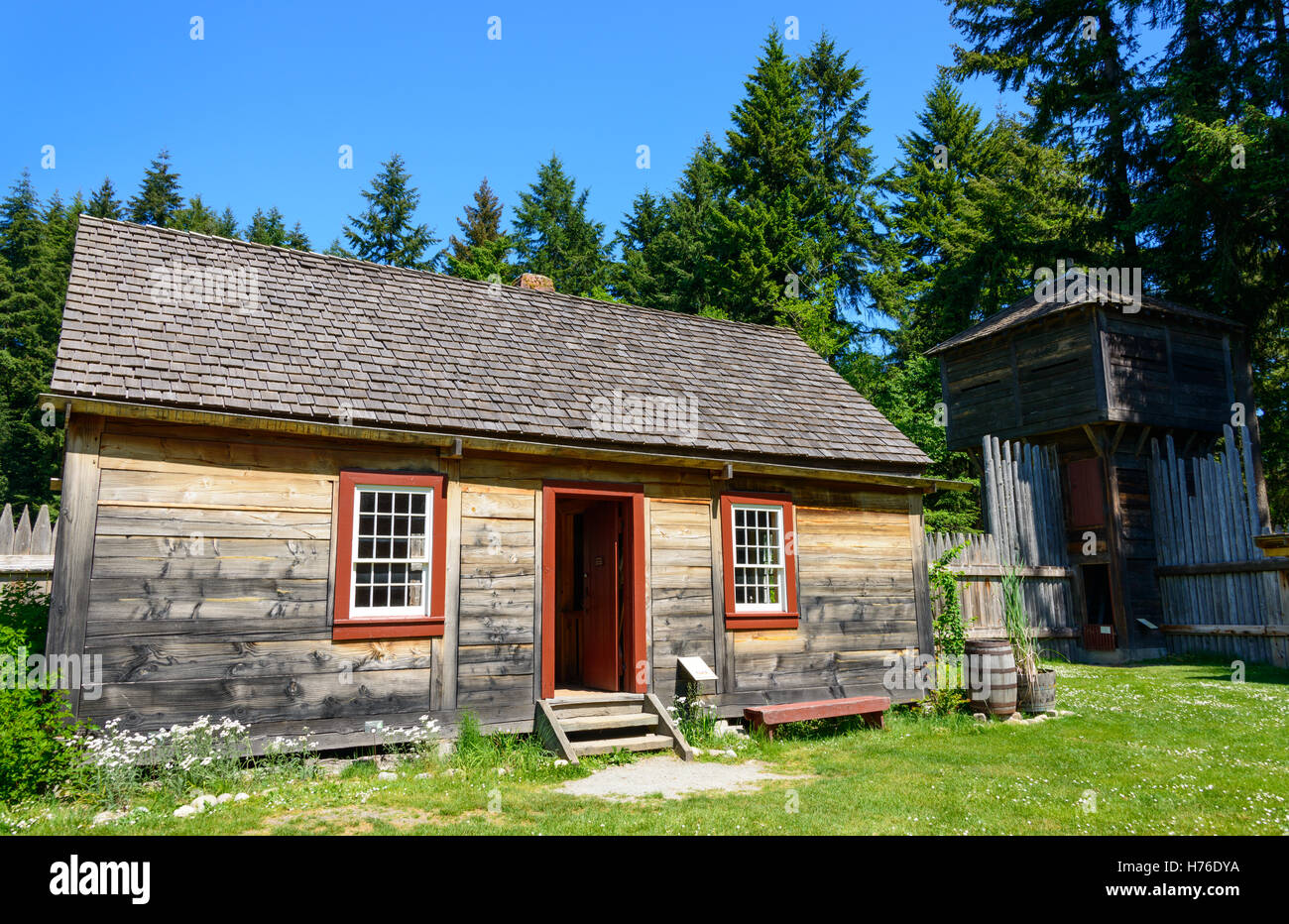 Fort Nisqually Foto Stock
