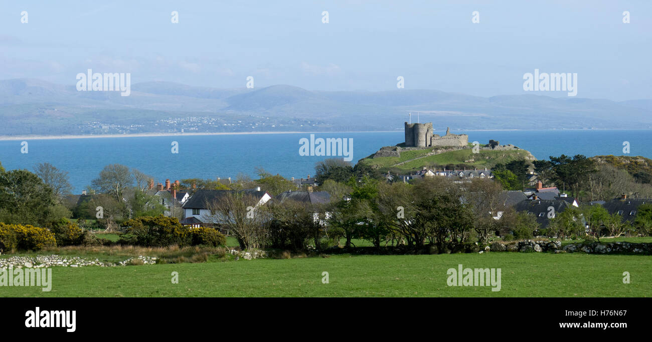 Criccieth Castle, Gwynedd, Galles Foto Stock
