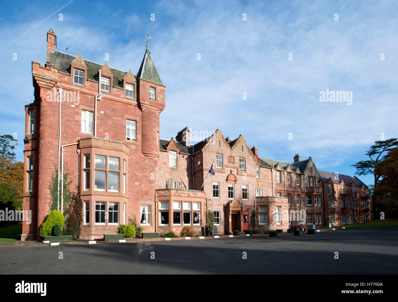 Dryburgh Abbey Hotel, vicino a St Boswells, Scottish Borders, Scozia UK. Foto Stock