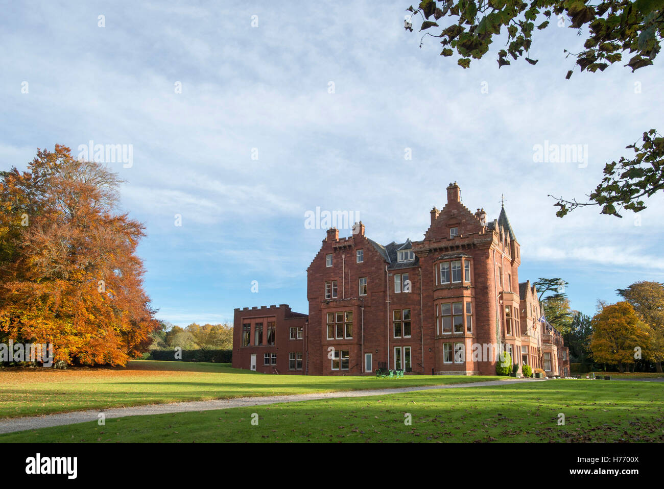 Dryburgh Abbey Hotel, vicino a St Boswells, Scottish Borders, Scozia UK. Foto Stock