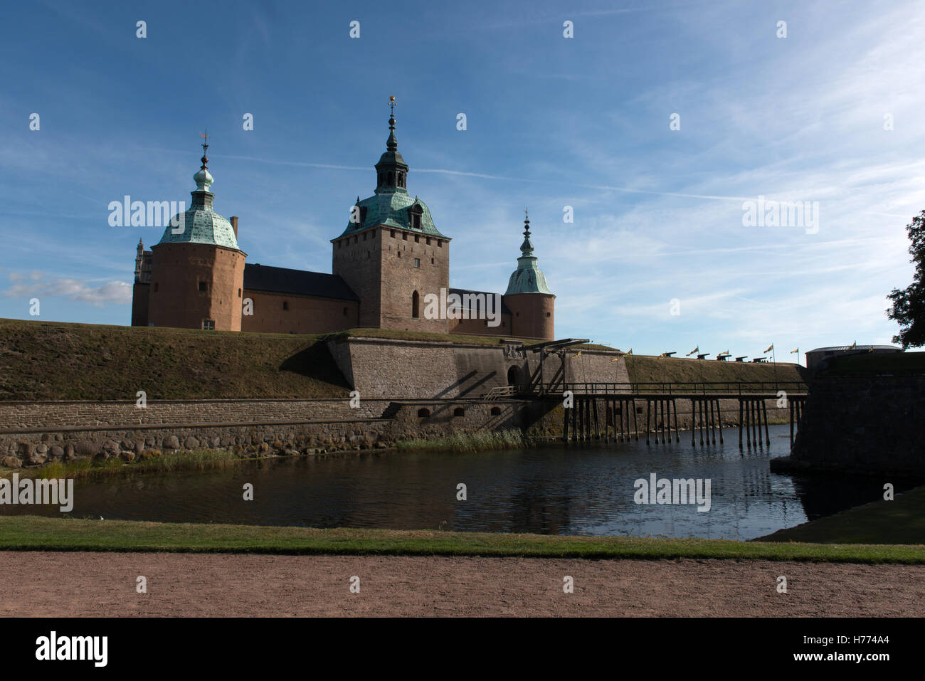 Il Castello di Kalmar (Kalmar Slott), provincia di Smaland in Svezia Scandinavia Europa Foto Stock