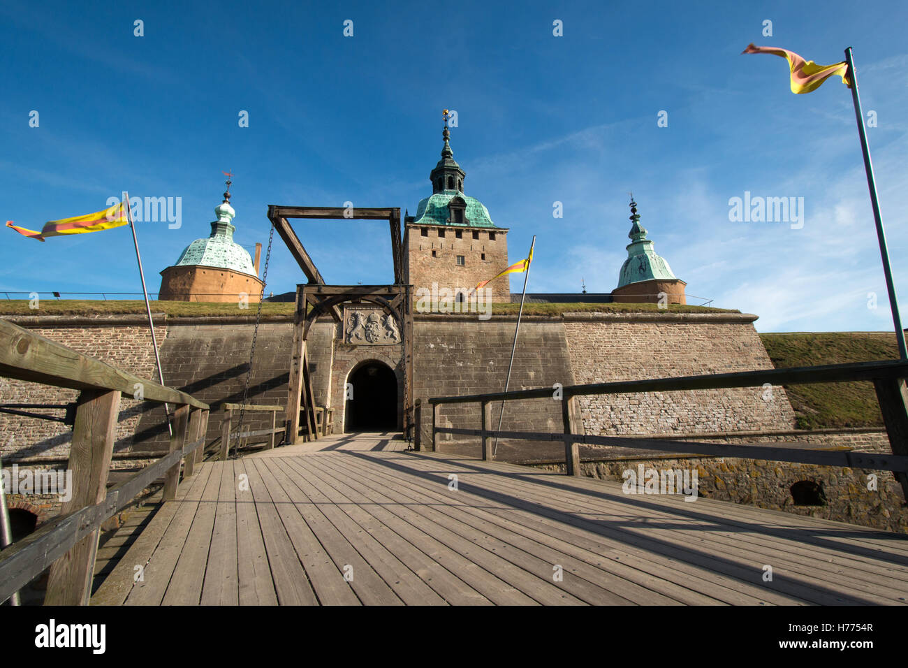 Il Castello di Kalmar (Kalmar Slott), provincia di Smaland in Svezia Scandinavia Europa Foto Stock