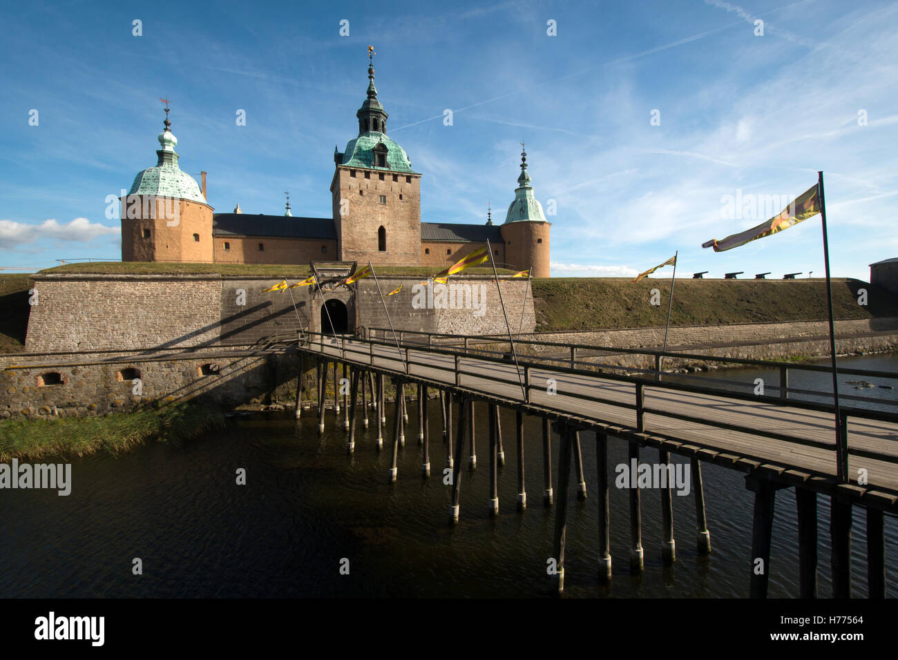 Il Castello di Kalmar (Kalmar Slott), provincia di Smaland in Svezia Scandinavia Europa Foto Stock