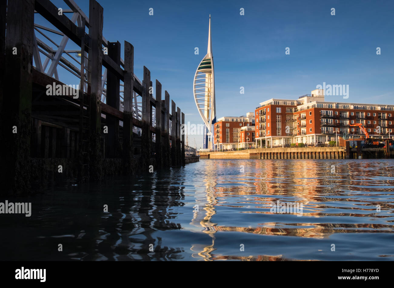 Gunwharf Quays in Portsmouth Foto Stock