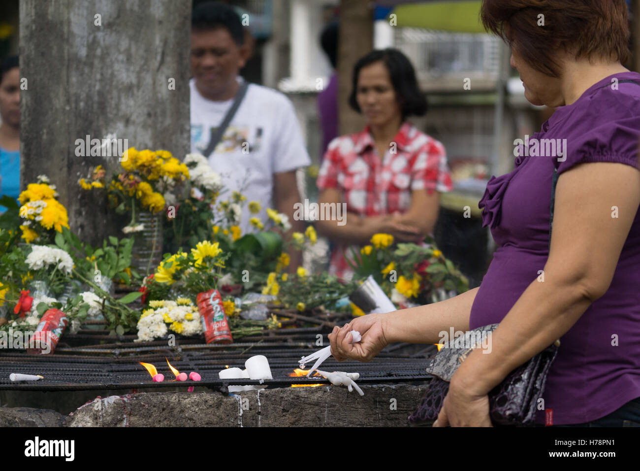 01/11/2016,Cimitero Calamba,Cebu City, Filippine Foto Stock