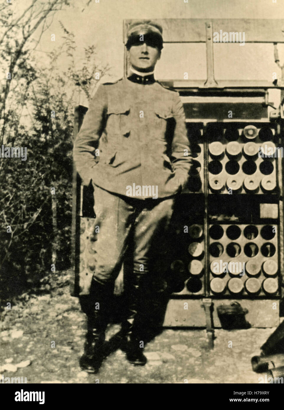 Ufficiale dell'Esercito Italiano Foto Stock