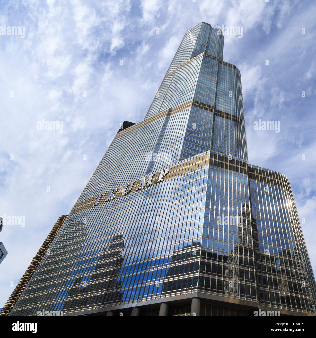 Trump International Hotel and Tower, Chicago, Illinois Foto Stock