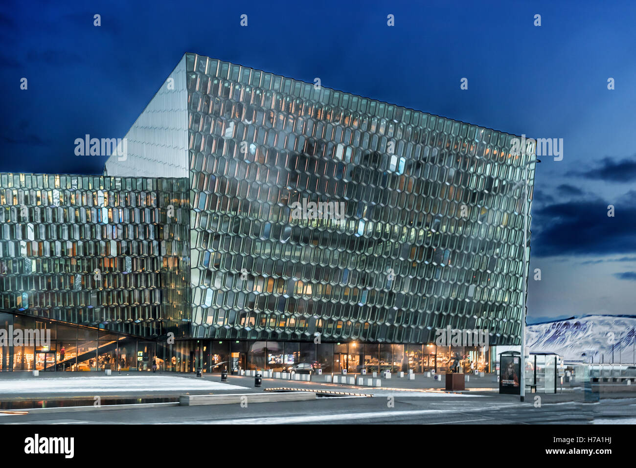 Nuova Opera House Reykjavik Islanda Foto Stock