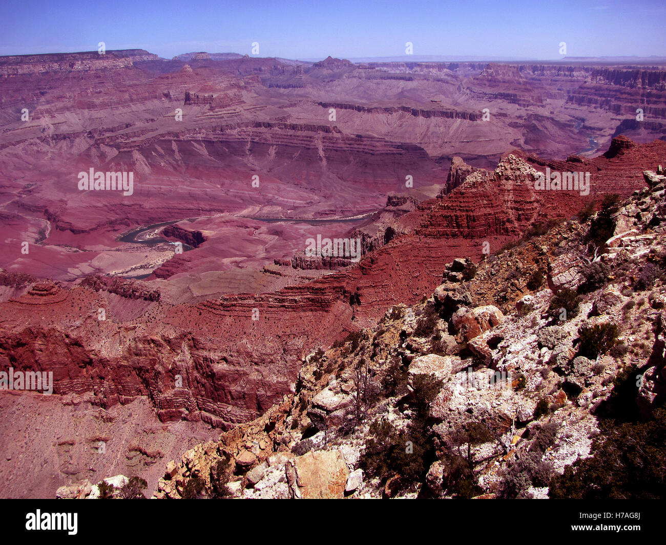 Deserto di punto di vista, il parco nazionale del Grand Canyon Foto Stock