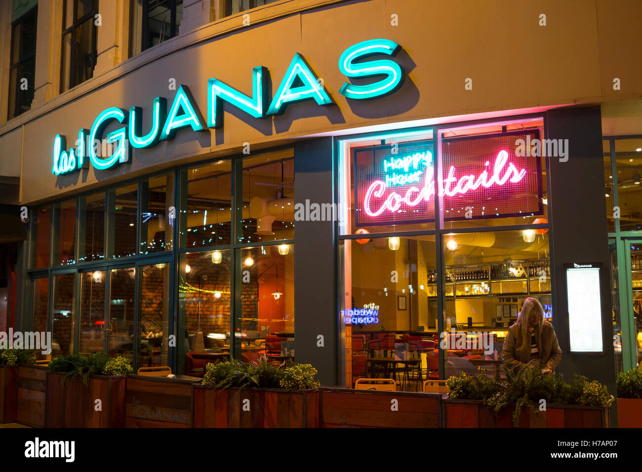Las Iguana ristorante a Blackpool Golden Mile, REGNO UNITO Foto Stock