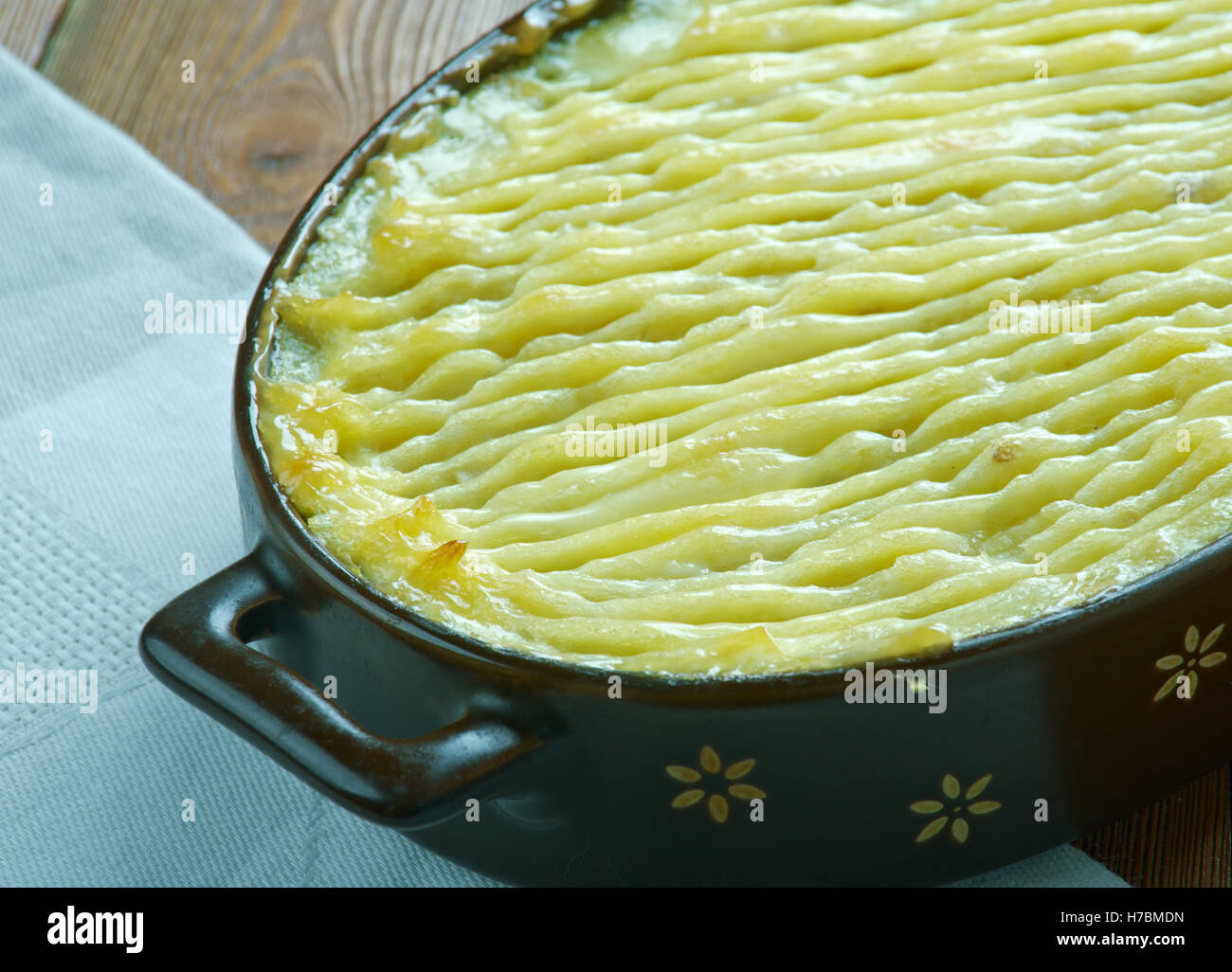 Brandade de morue emulsione di baccalà e olio di oliva consumato in inverno con pane o patate. Foto Stock