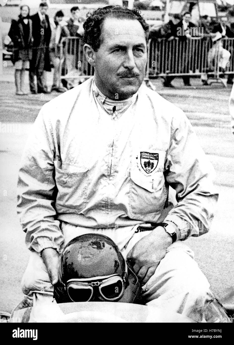 1957 per collezionisti Jack British motor racing driver Silverstone REGNO UNITO Foto Stock