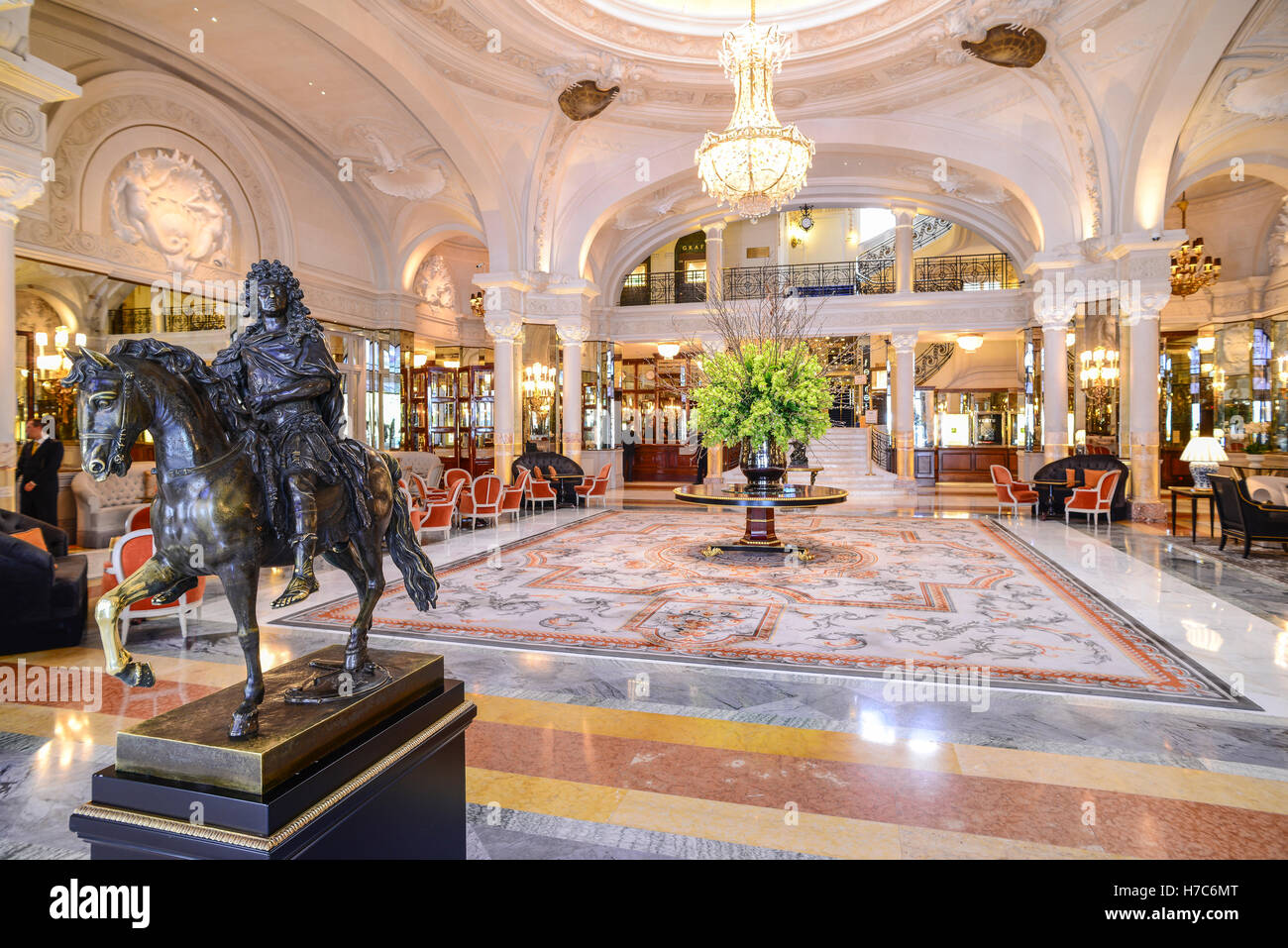 Interno del Hotel de Paris Monaco Foto Stock