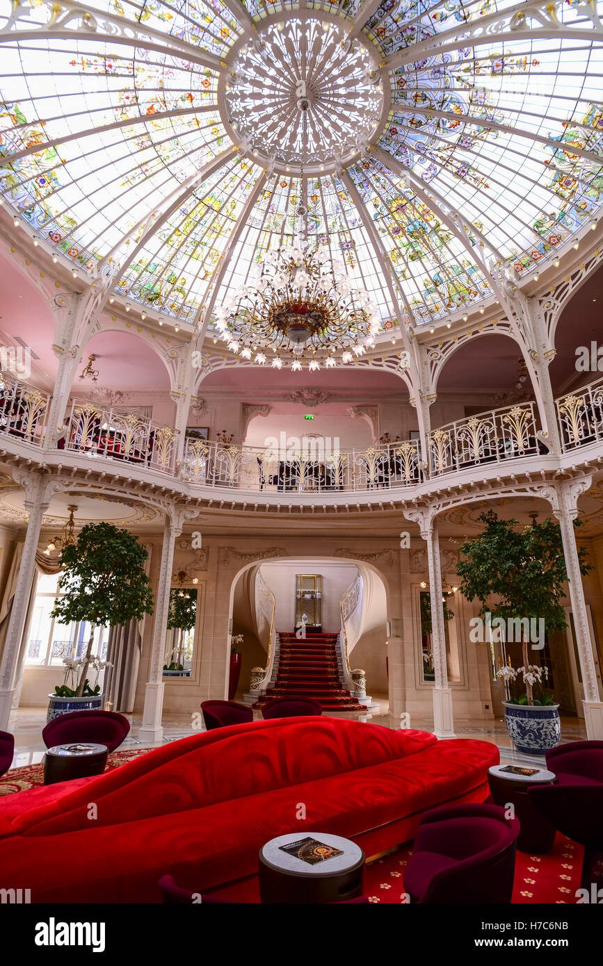 L'Hotel Hermitage, il Principato di Monaco Foto Stock