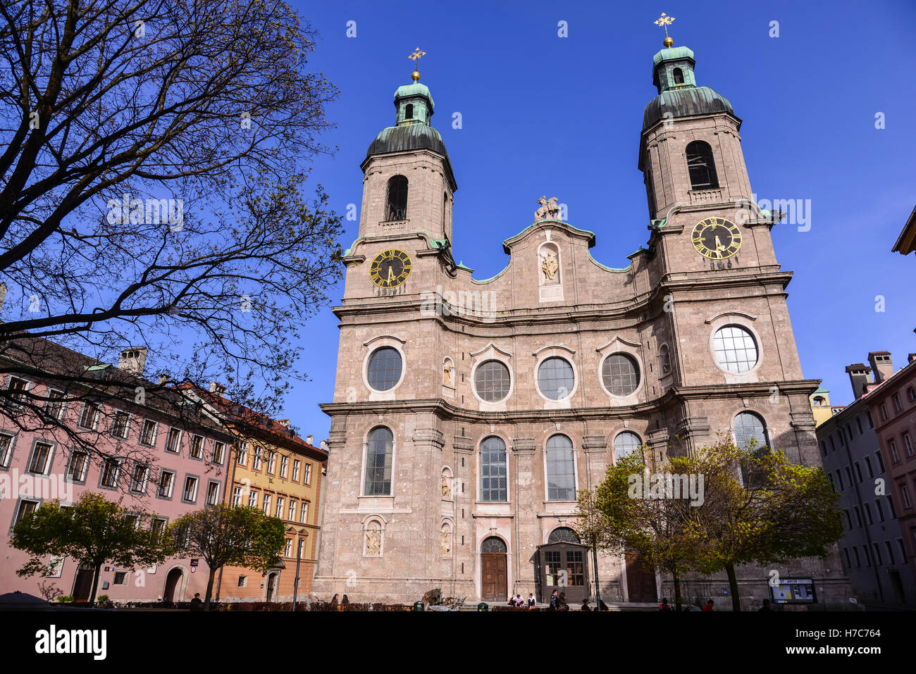 Cattedrale di Innsbruck, Innsbruck, Austria Foto Stock