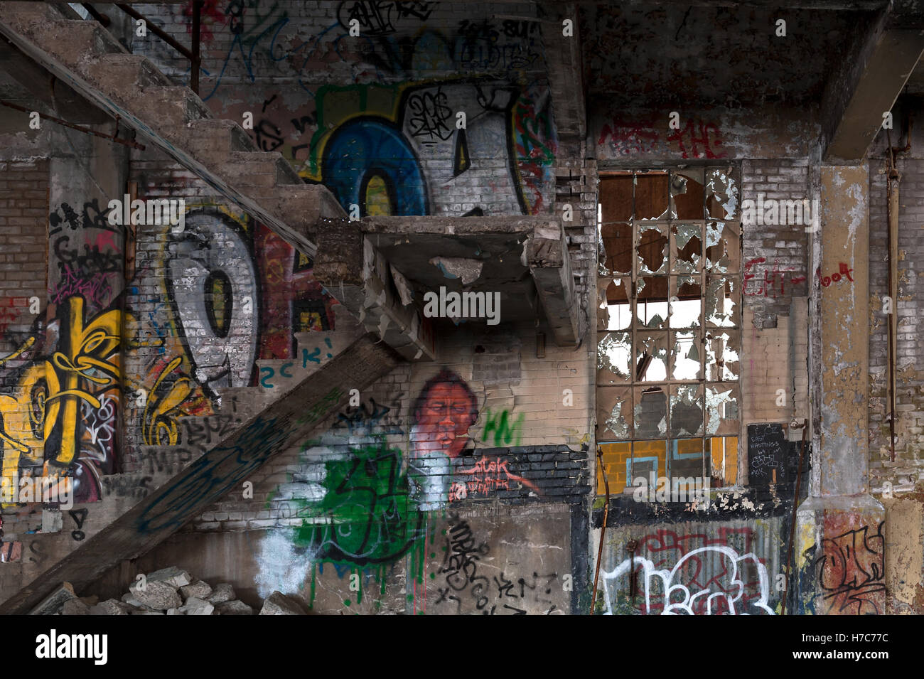 Fabbrica abbandonata 3 Foto Stock