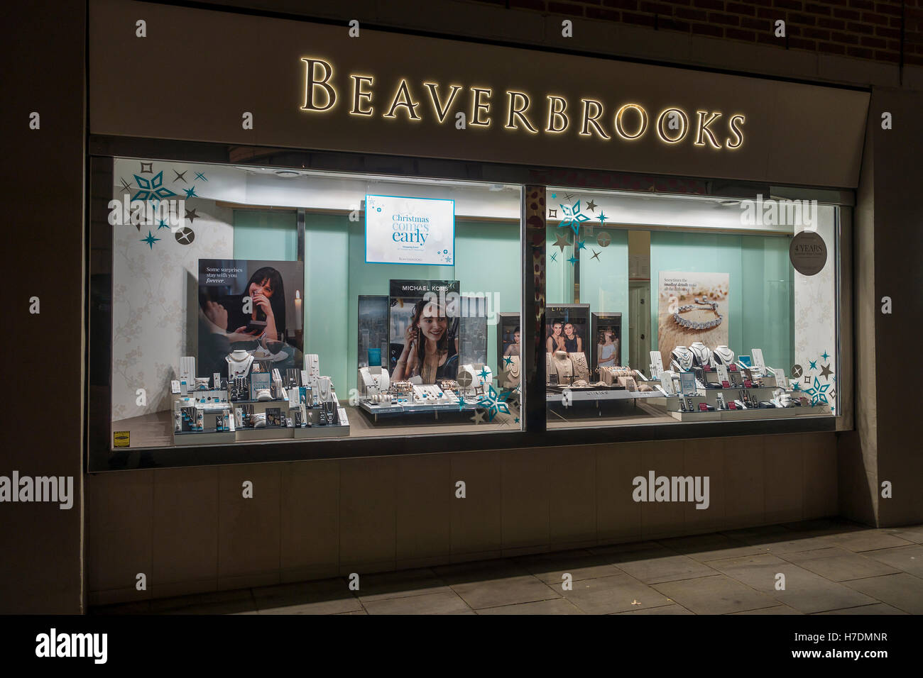 Beaverbrooks gioiellerie Store Whitefriars Shopping Centre Canterbury Kent REGNO UNITO Foto Stock