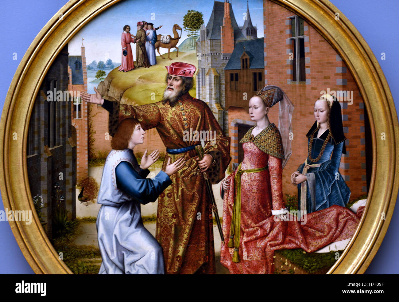 Il Master di Affligem o Master della sequenza di Giuseppe 1470-1500 sud dei Paesi Bassi la scuola belga di Bruxelles Belgio Foto Stock