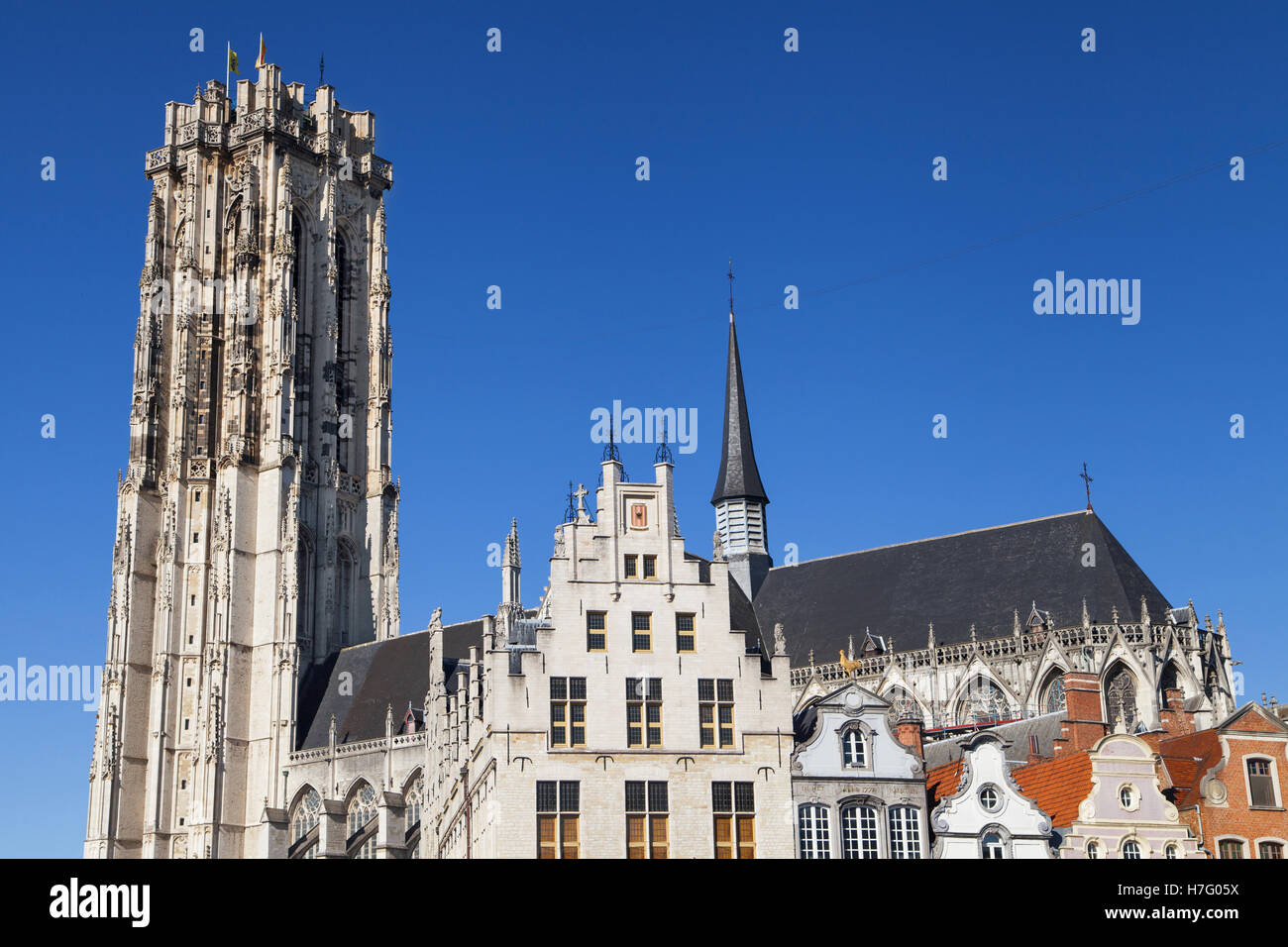 San Rumbold la cattedrale di Mechelen, Belgio. Foto Stock