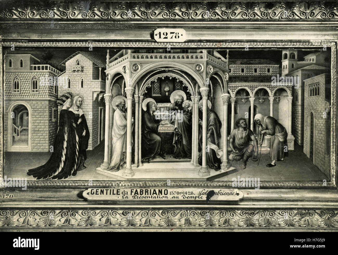 La presentazione al tempio, dipinto di Gentile da Fabriano Foto Stock
