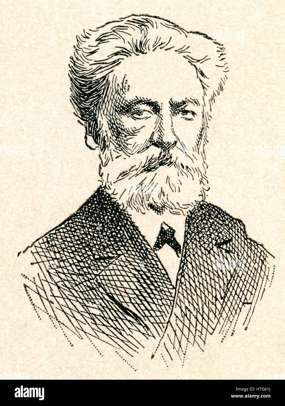 Rudolf Christoph Eucken, 1846 - 1926. Filosofo tedesco, vincitore del 1908 Premio Nobel per la letteratura. Foto Stock