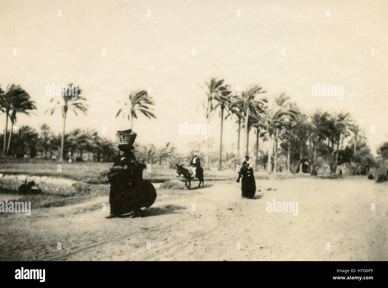 Donne arabe a piedi, Egitto Foto Stock
