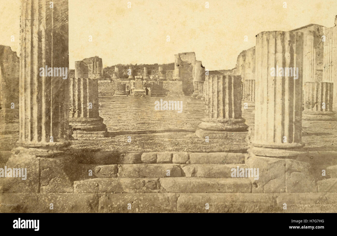 Il resto della basilica, Pompei, Italia Foto Stock