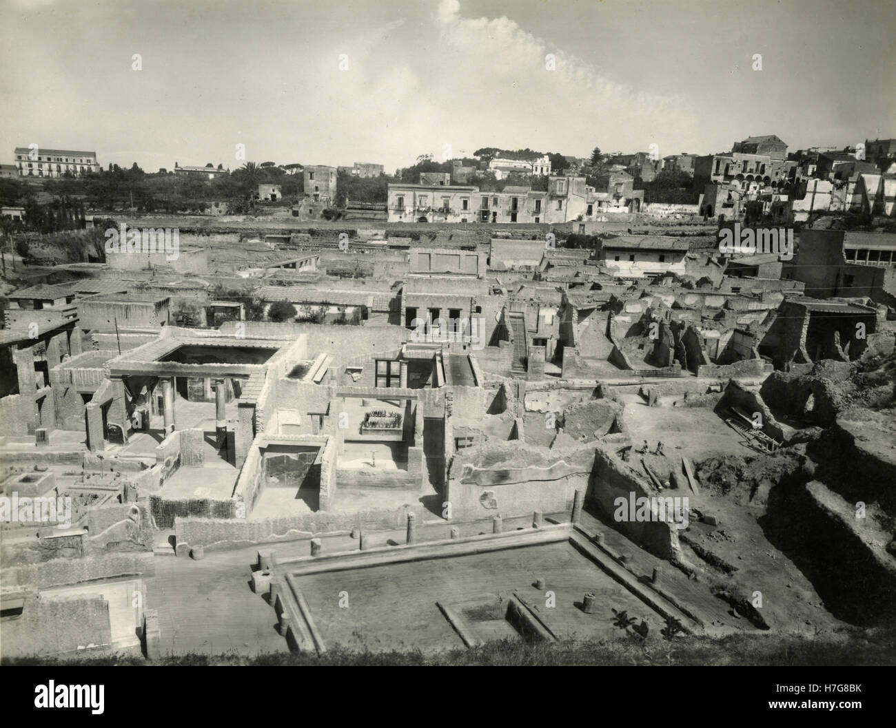 Scavi della antica città romana, Ercolano, Italia Foto Stock