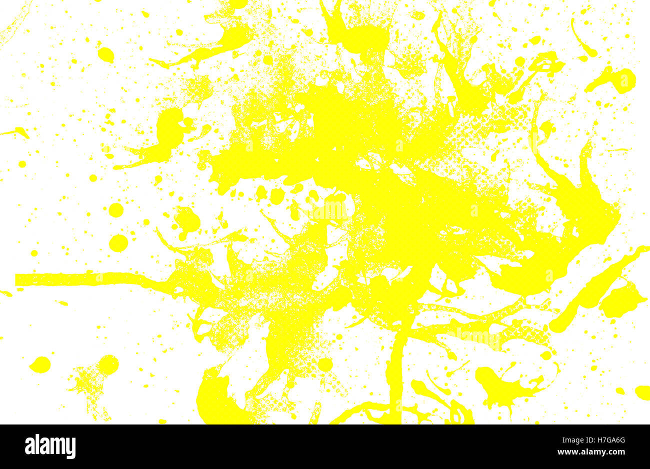 Abstract il colore giallo da spruzzi di colore di acqua per il modello Foto Stock
