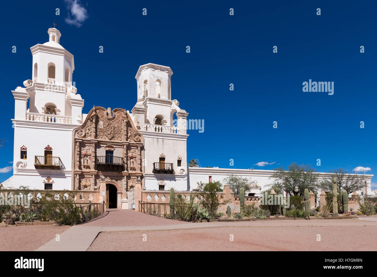 La missione di San Xavier del Bac Foto Stock