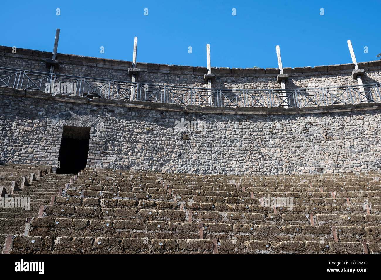 Antico anfiteatro, Pompei , sito archeologico, regione Campania, Italia Foto Stock