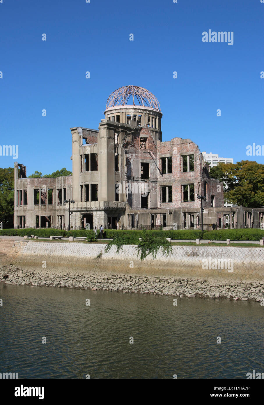 Hiroshima bomba atomica Peace Memorial Dome (cupola di Genbaku) - Patrimonio mondiale UNESCO per la protezione del patrimonio mondiale culturale e naturale) sito. Foto Stock