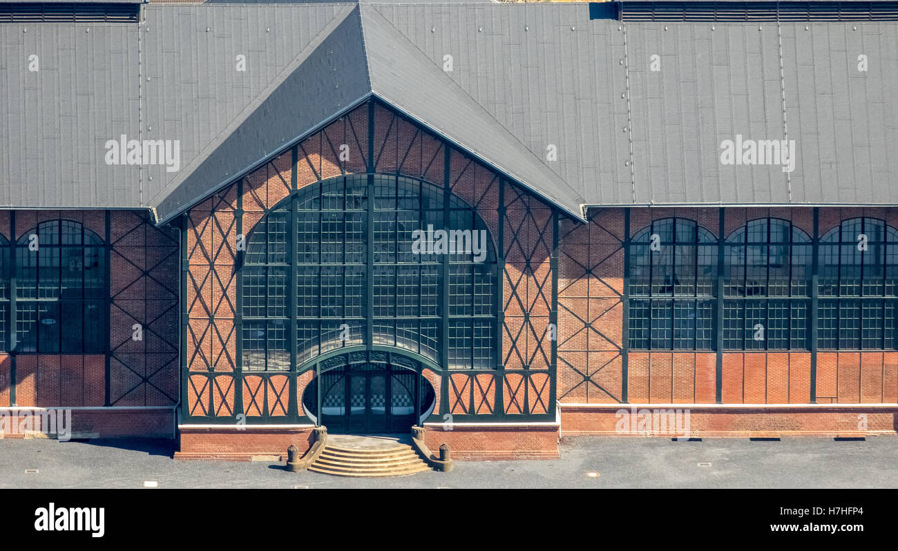 Vista aerea, colonia Dortmund-Bövinghausen Landwehr Zollern II / IV, Art Nouveau miniera, Berlin architetto Bruno Möhring, di ingresso Foto Stock