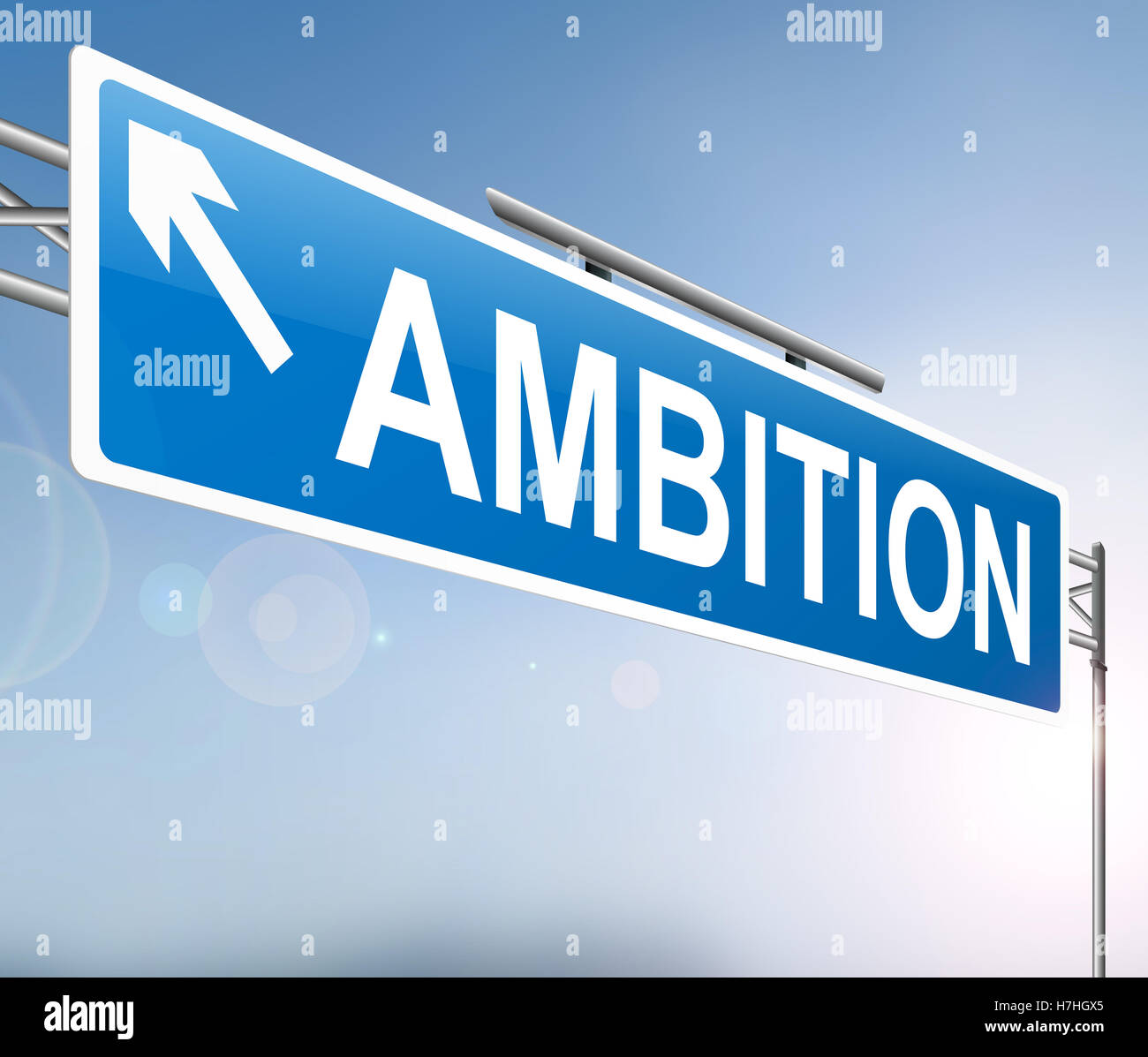 Concetto di ambizione. Foto Stock