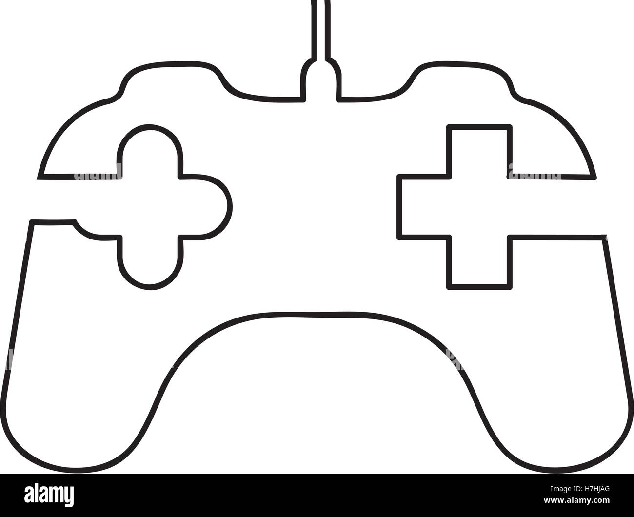 Il controller di gioco immagine dell'icona illustrazione vettoriale design Illustrazione Vettoriale