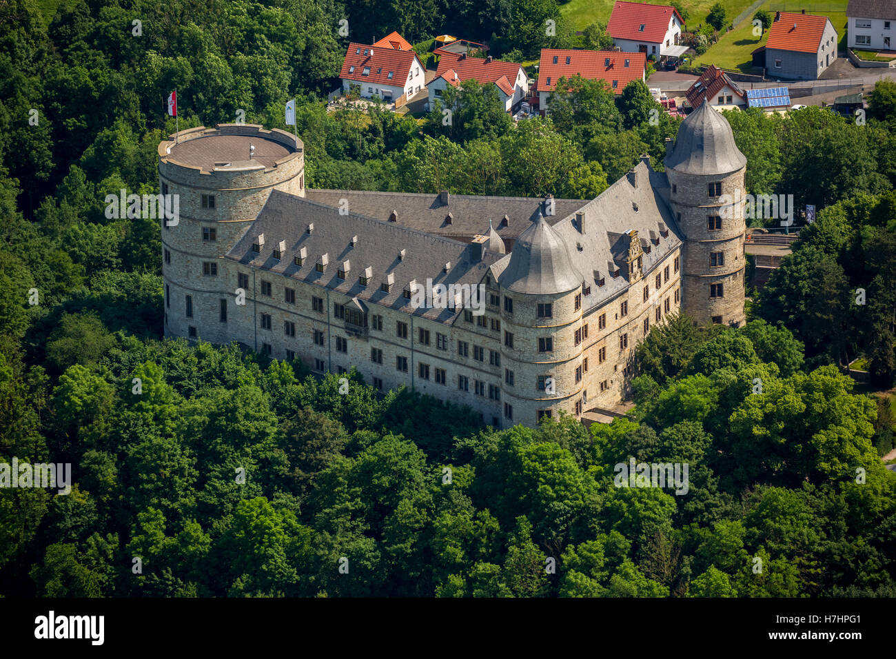 Castello Wewelsburg, città di Büren, distretto di Paderborn, Soester Plain, Nord Reno-Westfalia, Germania Foto Stock