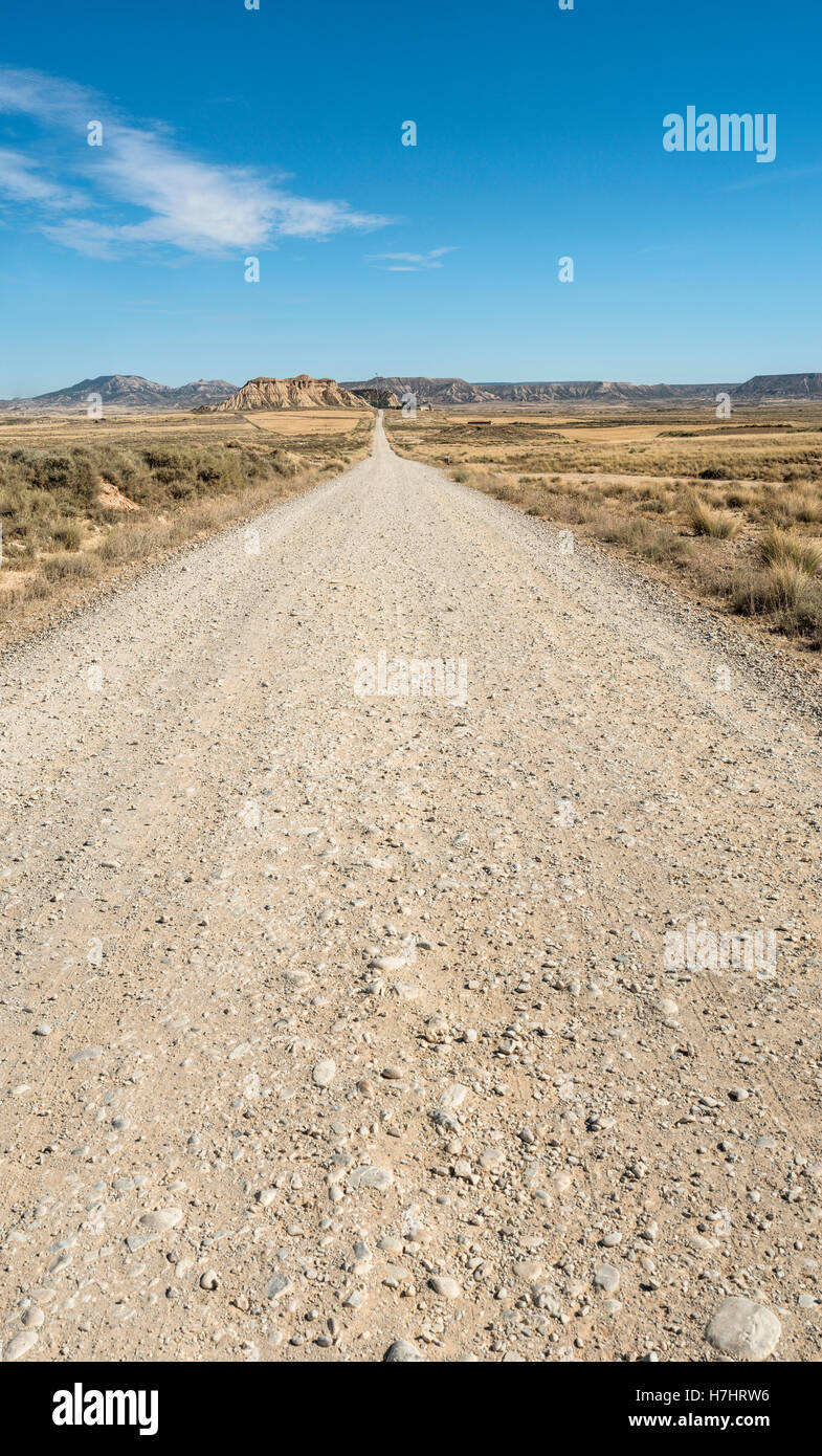 La sporcizia american road. Wild West style Foto Stock