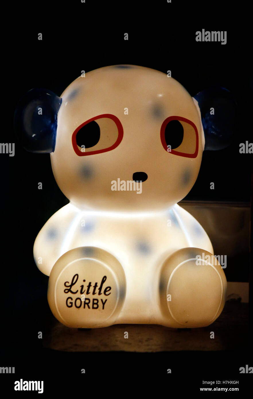 Comicfigur 'Little Gorby', Berlino. Foto Stock