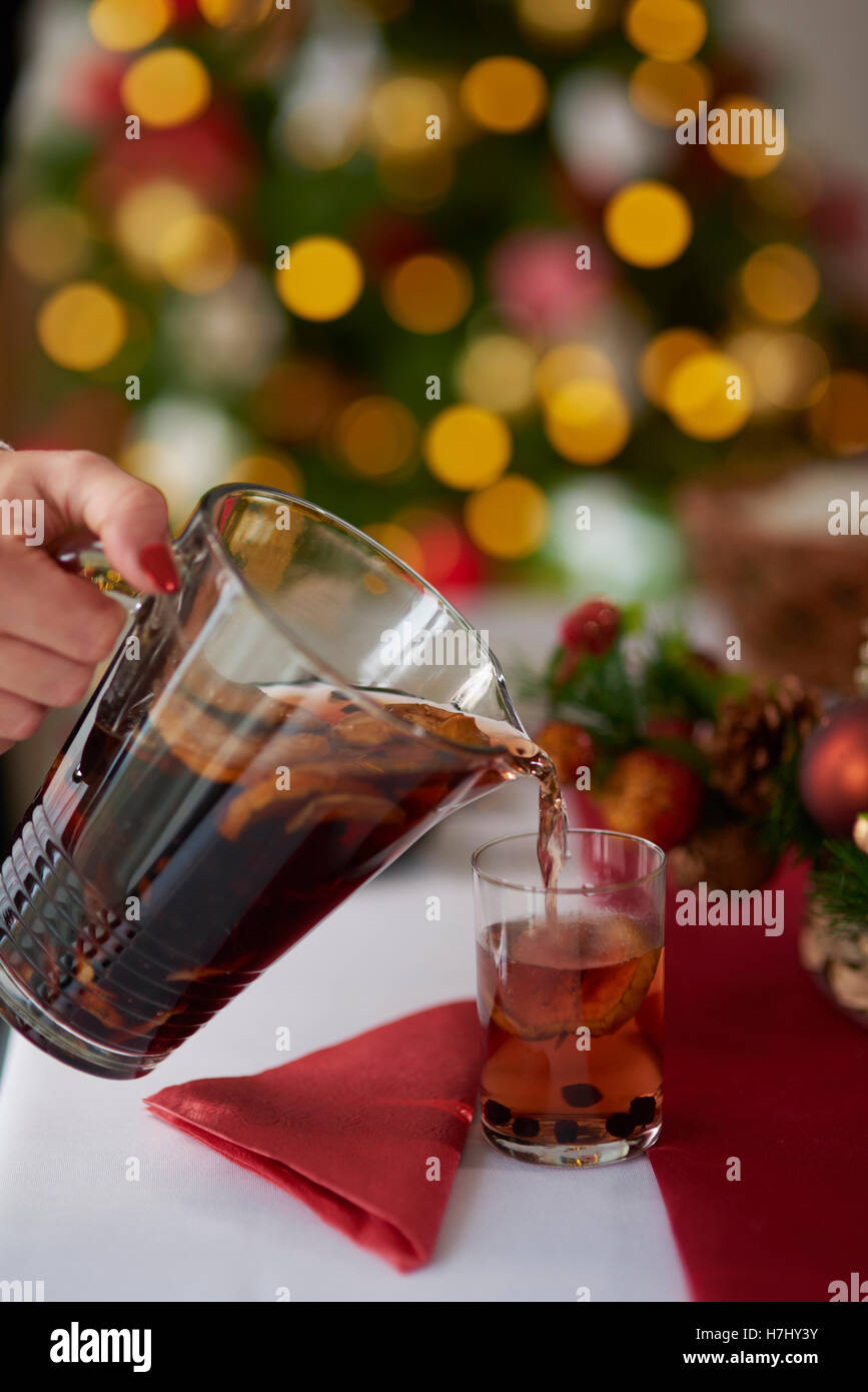 Conserva di versatore realizzato di frutta secca Foto Stock