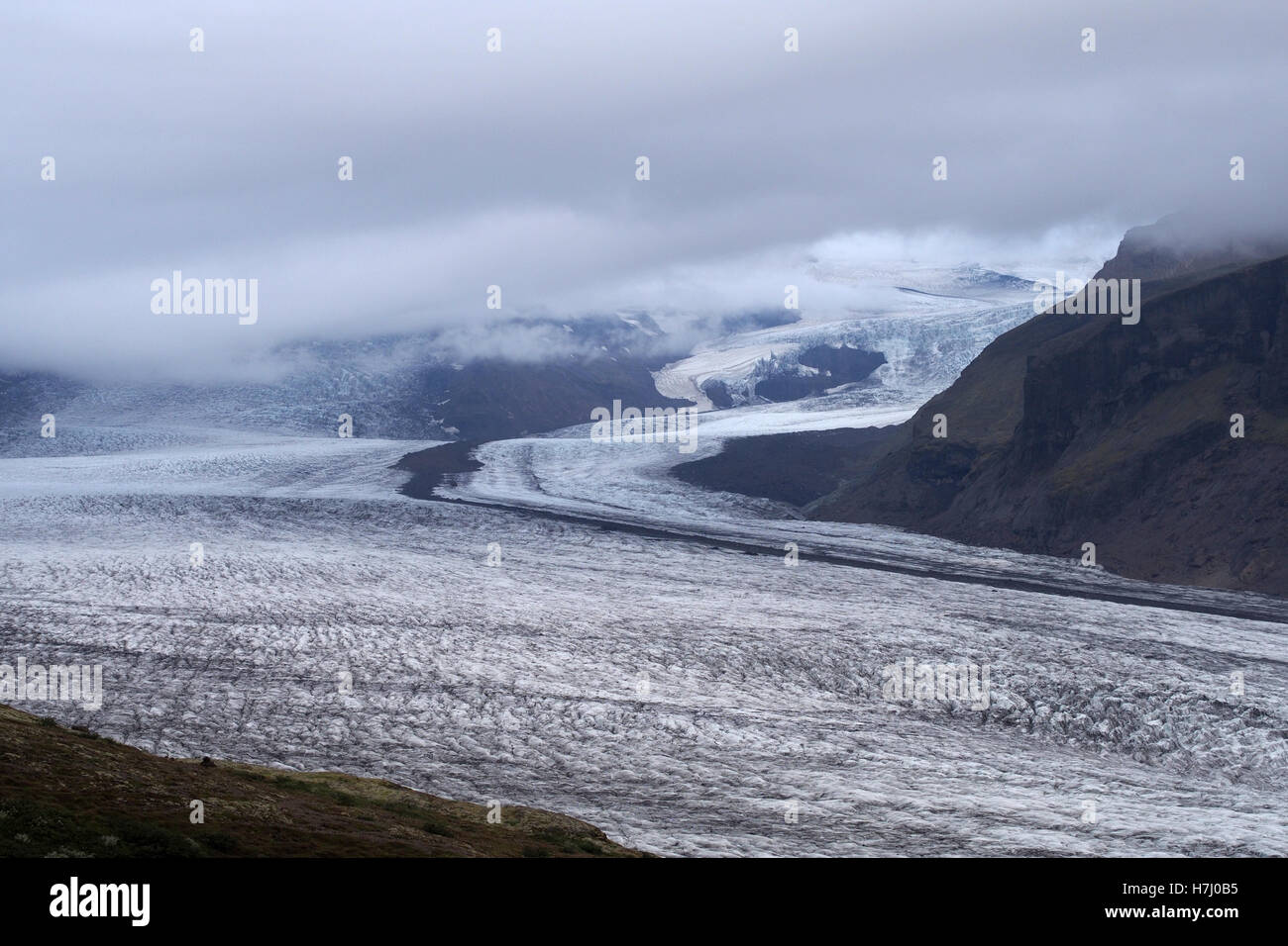 Skaftafell ghiacciaio, Islanda Foto Stock